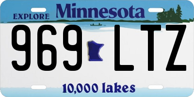 MN license plate 969LTZ
