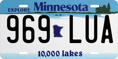 MN license plate 969LUA
