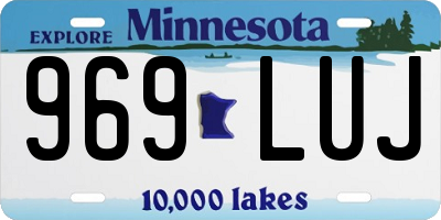MN license plate 969LUJ