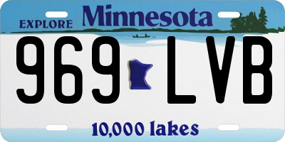 MN license plate 969LVB