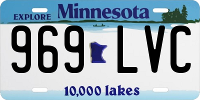 MN license plate 969LVC