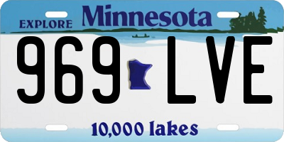 MN license plate 969LVE
