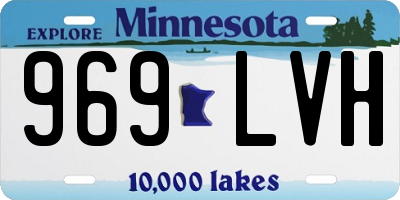 MN license plate 969LVH