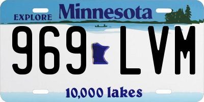 MN license plate 969LVM