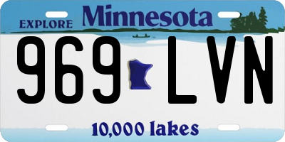 MN license plate 969LVN