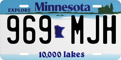 MN license plate 969MJH