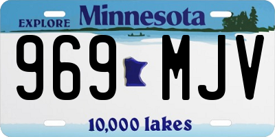 MN license plate 969MJV
