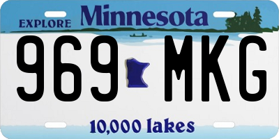 MN license plate 969MKG