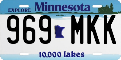 MN license plate 969MKK