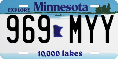MN license plate 969MYY