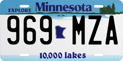 MN license plate 969MZA