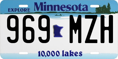 MN license plate 969MZH