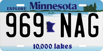 MN license plate 969NAG