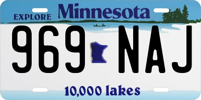 MN license plate 969NAJ
