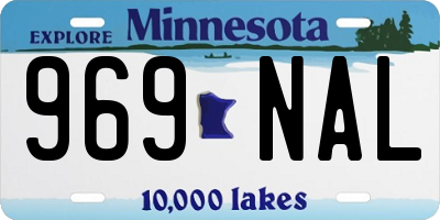 MN license plate 969NAL