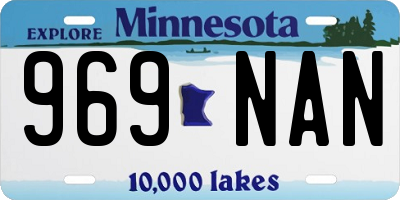 MN license plate 969NAN