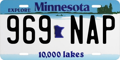 MN license plate 969NAP