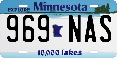 MN license plate 969NAS