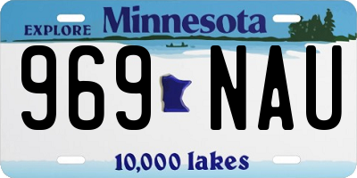 MN license plate 969NAU