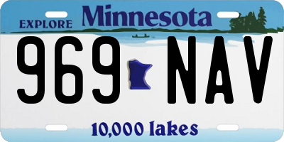 MN license plate 969NAV