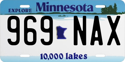 MN license plate 969NAX