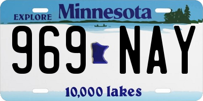 MN license plate 969NAY