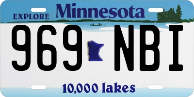 MN license plate 969NBI