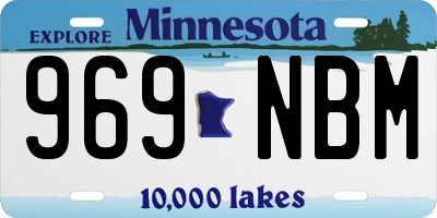 MN license plate 969NBM