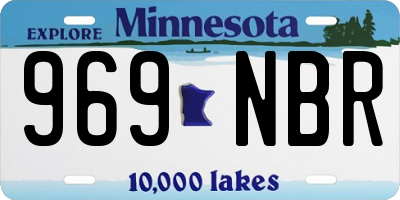 MN license plate 969NBR