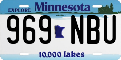 MN license plate 969NBU