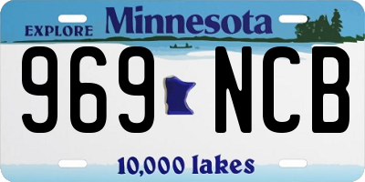 MN license plate 969NCB