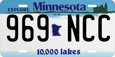 MN license plate 969NCC