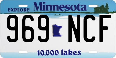 MN license plate 969NCF