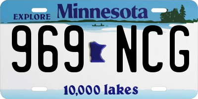 MN license plate 969NCG