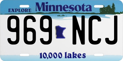 MN license plate 969NCJ