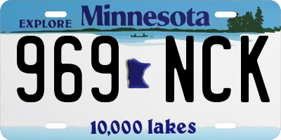 MN license plate 969NCK