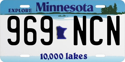 MN license plate 969NCN