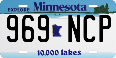 MN license plate 969NCP