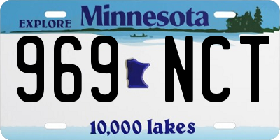 MN license plate 969NCT