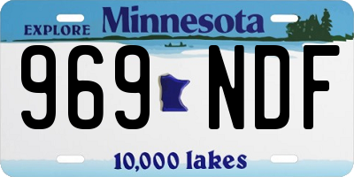 MN license plate 969NDF