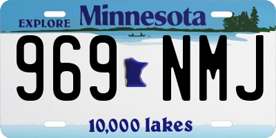 MN license plate 969NMJ