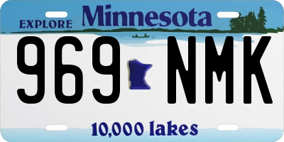MN license plate 969NMK