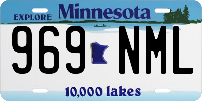 MN license plate 969NML