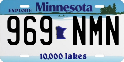 MN license plate 969NMN