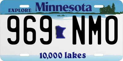 MN license plate 969NMO