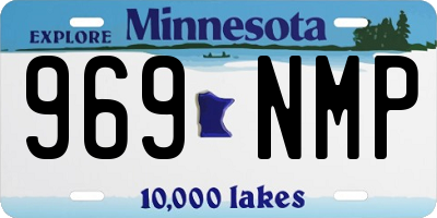 MN license plate 969NMP