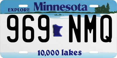 MN license plate 969NMQ