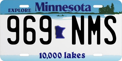 MN license plate 969NMS