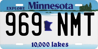 MN license plate 969NMT