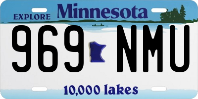 MN license plate 969NMU